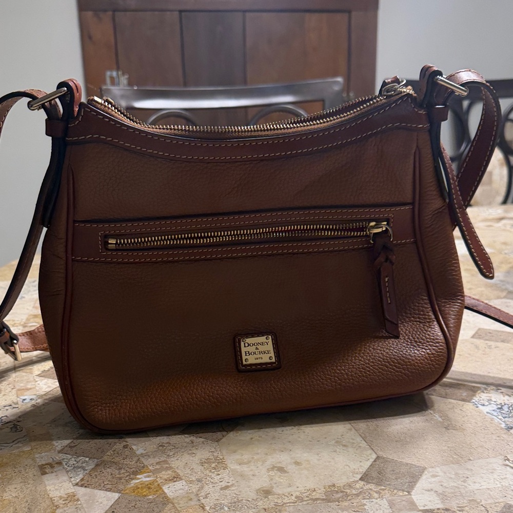 Dooney & Bourke Tan Leather Crossbody Bag